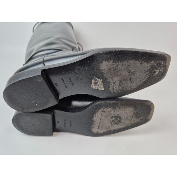 Toteme Women’s Black The Riding Leather Knee-High Boots Size 36 - Picture 6 of 6